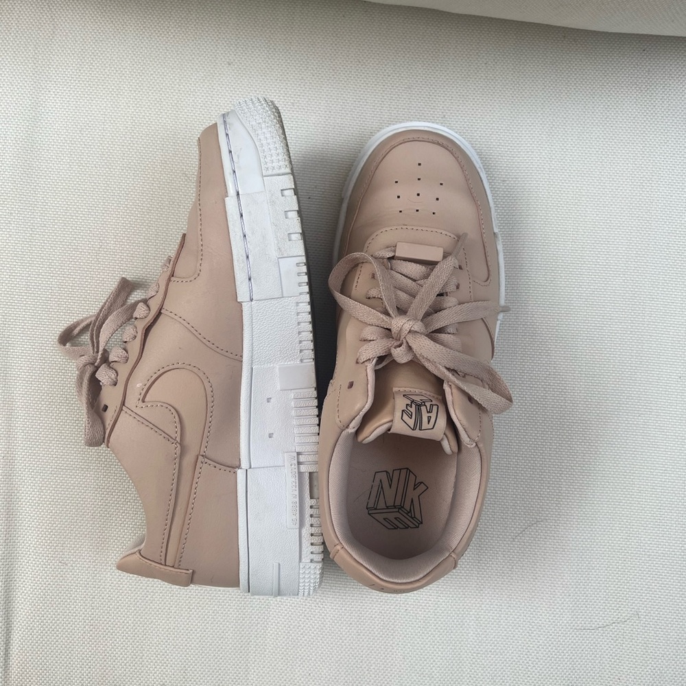 Blush Nike Air Force Ones Size 7